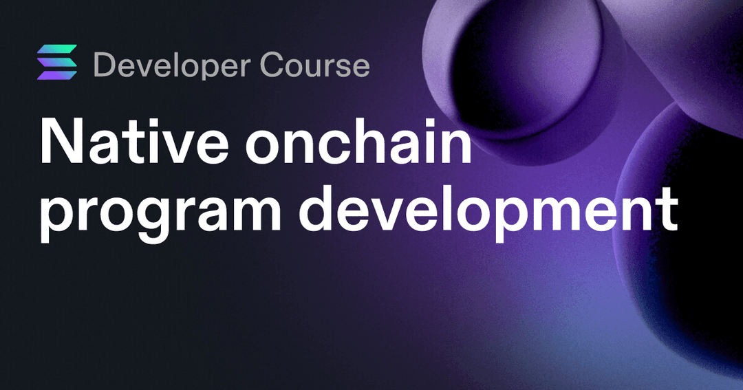 Native onchain program development