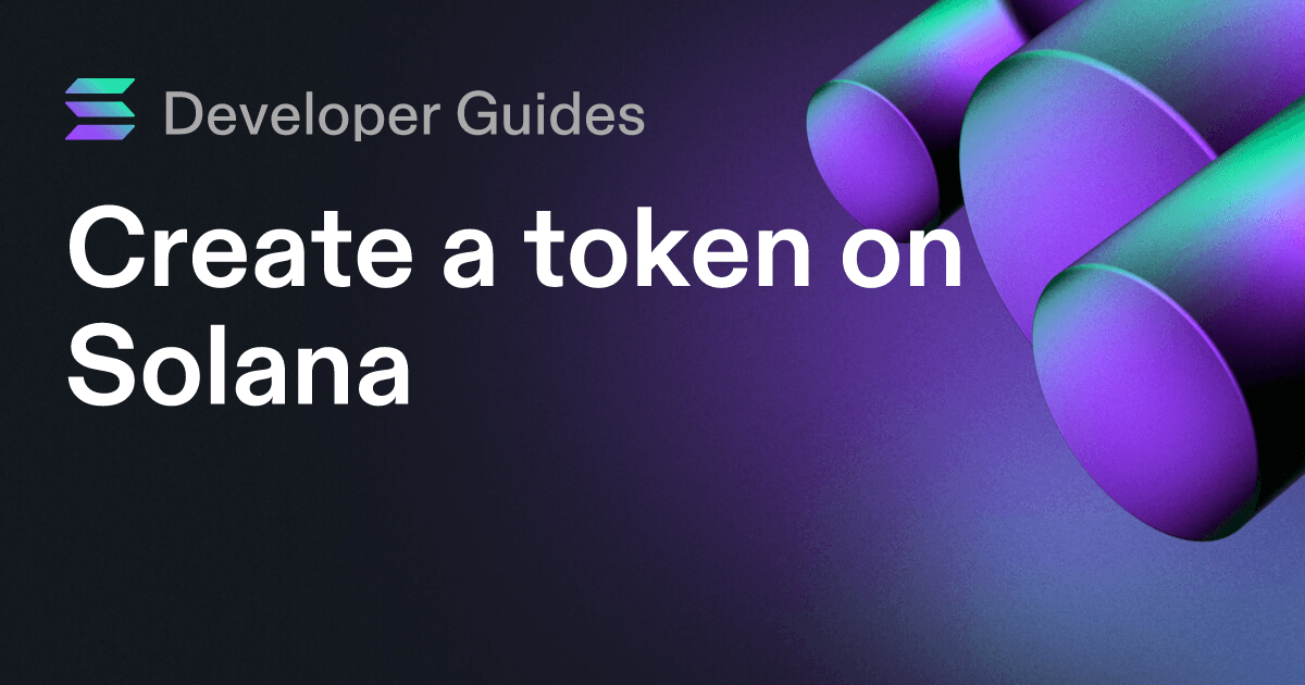 How to create a token on Solana